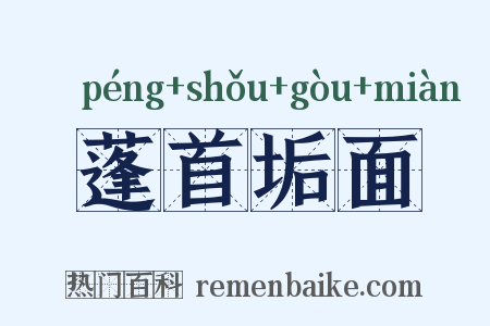 蓬首垢面是什么意思的图片
